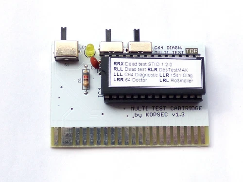 Commodore 64 Multi Test cartridge Diagnostic / DEAD TEST/DesTestMAX/1541 Diag...