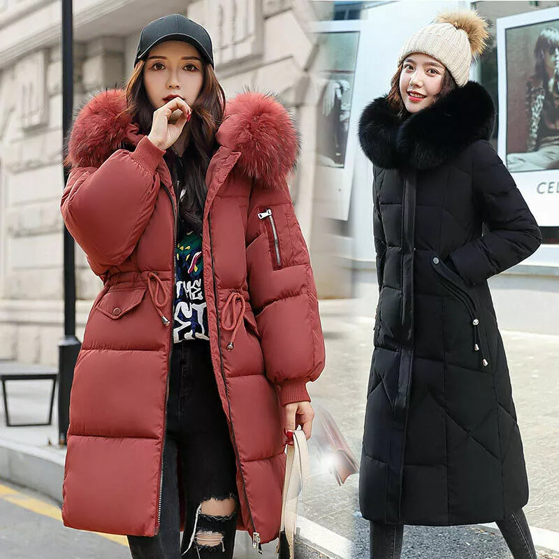 Ladies mid best sale length winter coats