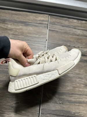Adidas Womens NMD R1 STLT Primknit B37655 White Running Shoes Sneakers Size 