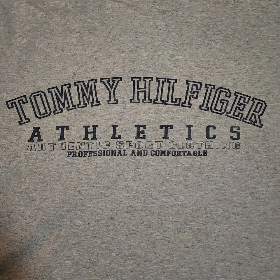 Camiseta de Colección Tommy Hilfiger Atletismo Para Hombre Talla XL Gris EE. UU. Ver Descripción Foto 4 de 4