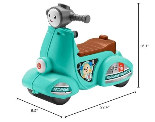 Juguete scooter Fisher-Price para niños pequeños con luces y música para edades de 1+ años Foto 2 de 4