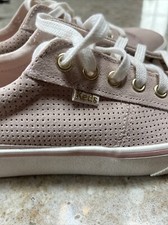 Tenis Keds Jump Kick Duo Oro Rosa Claro Vegano Cuero Suave Buck talla 8 Para Mujer