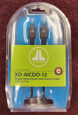 JL Audio XD-AICDO-12 Digital Optical Interconnect 12' Cable w/Toslink Connectors