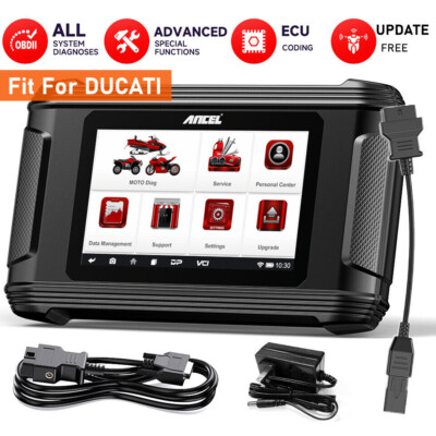 Motorcycle Full System Diagnostic Scanner OBD2 Fit For Ducati E-CU Coding Tool 