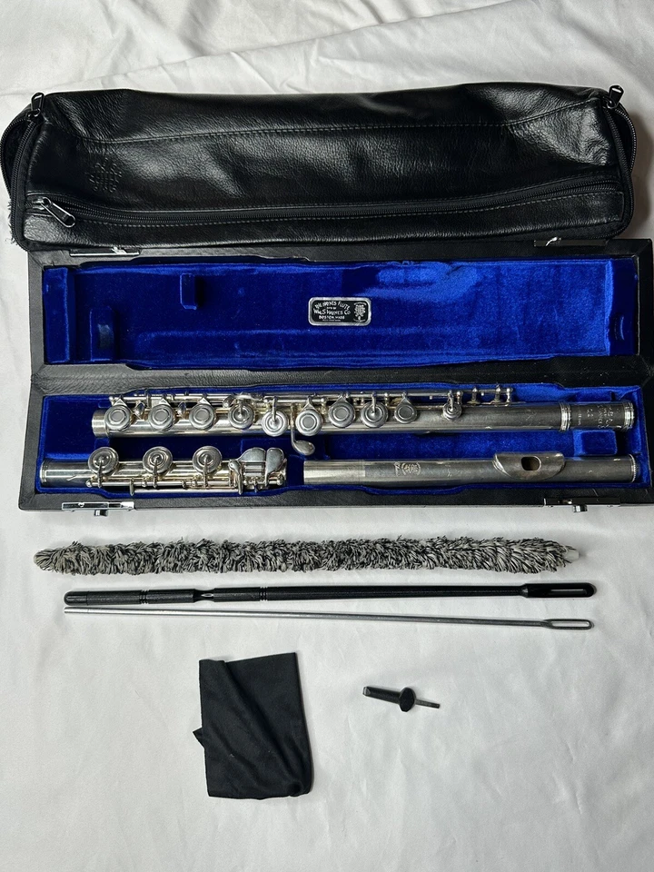 Flauta clásica Haynes serie Q modelo Q2, junta de cabeza y cuerpo de plata maciza, pie B Foto 4 de 4