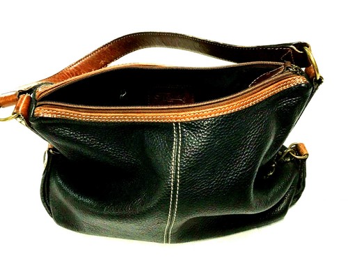 Fossil Black Leather Purse Small 