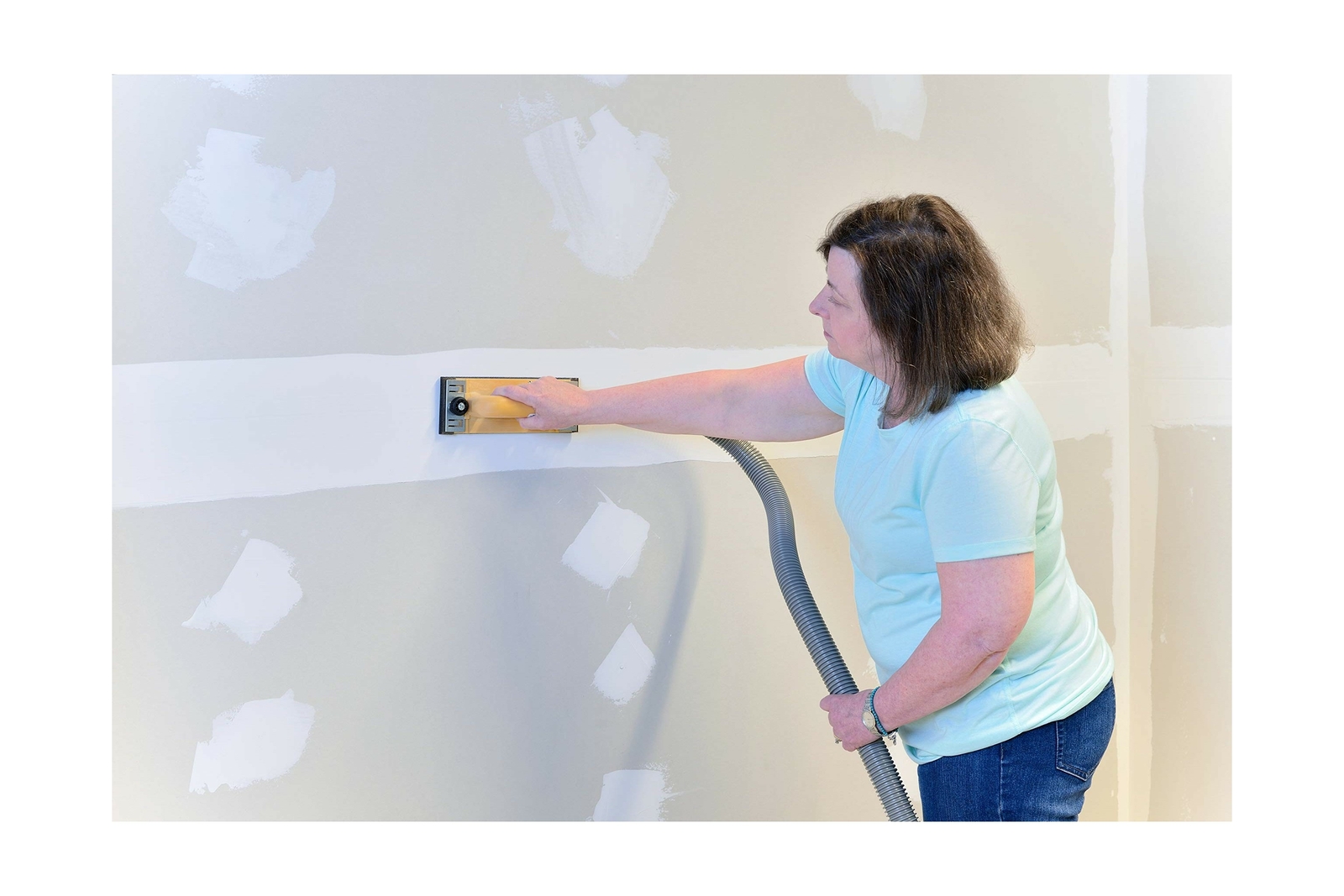 Hyde Tools DustFree Drywall Vacuum Hand Sander /6Foot Hose EasyClamp