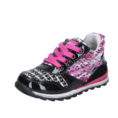 shoes girls ENRICO COVERI sneakers multicolor patent leather textile BX830