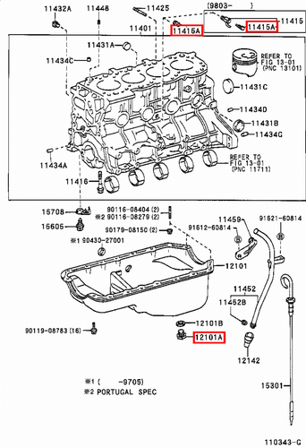 Genuine Hilux KUN26 KUN25 KUN16 KUN15 KUN10 KDN190 KDN170 2KD 1KD Drain Plug - Picture 16 of 20