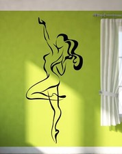 Wall Sticker Vinyl Decal Dance Dancing Girl Gymnastic Decor For Bedroom z1003m 