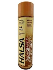 SC Johnson Wax Halsa 1986 Swedish Botanical Max Hold Hair Spray Walnut Leaves