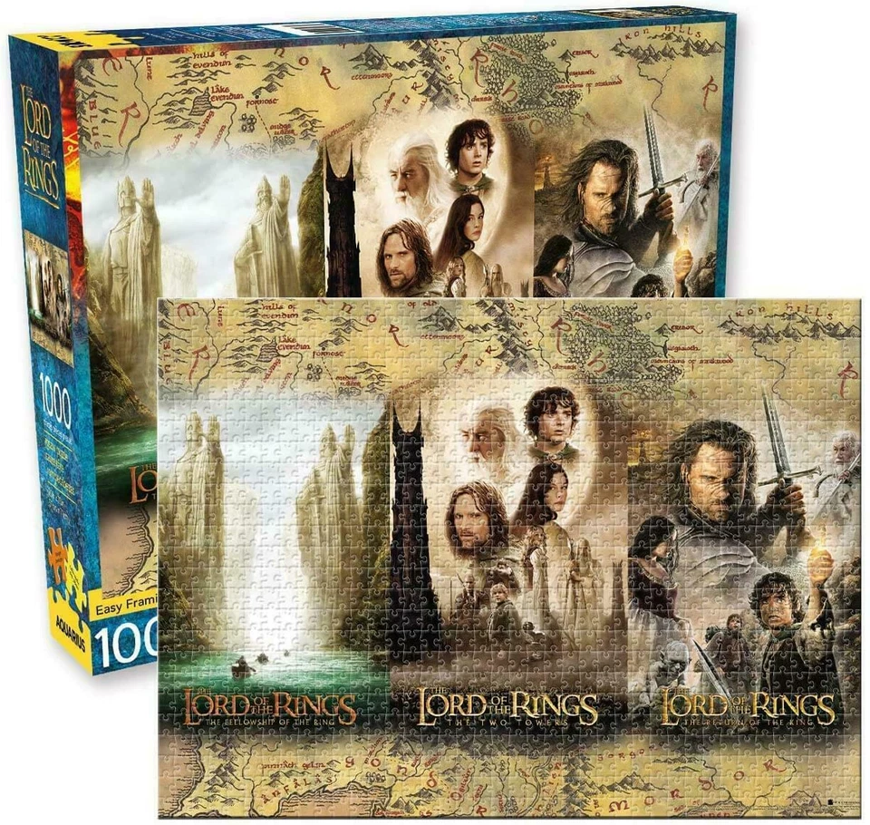 AQUA Herr der Ringe Poster Triptychon 1000 Teile Puzzle 510 mm x 710 mm