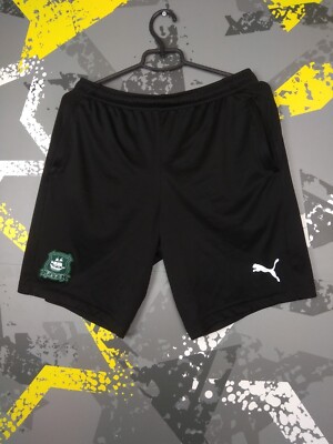 Plymouth Argyle The Pilgrims Football Shorts Black Puma Polyester