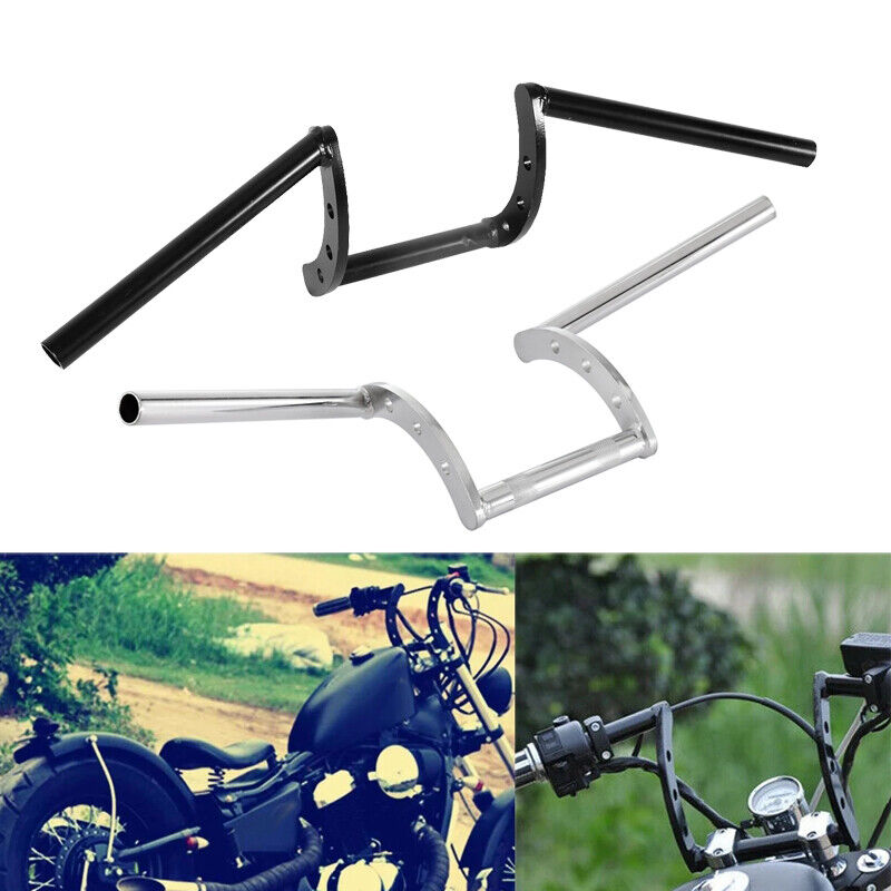 Motorcycle 1" Z-Bar Chrome Drag Ape Hanger Handlebar For Harley Chopper ...
