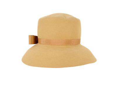 MALLORY/Stetson Cravenette Vintage Camel Fur Felt Fedora Hat  display picture 1