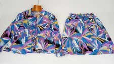 Vintage 1990's Y2K Coconut Girl tropical outfit skirt  top shirt blouse
