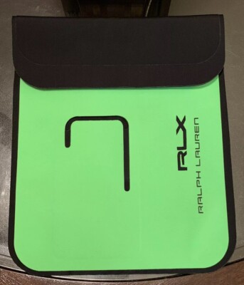 Ralph Lauren RLX Scuba n-range Ipad Case Green & Black Made In Italy Brand New