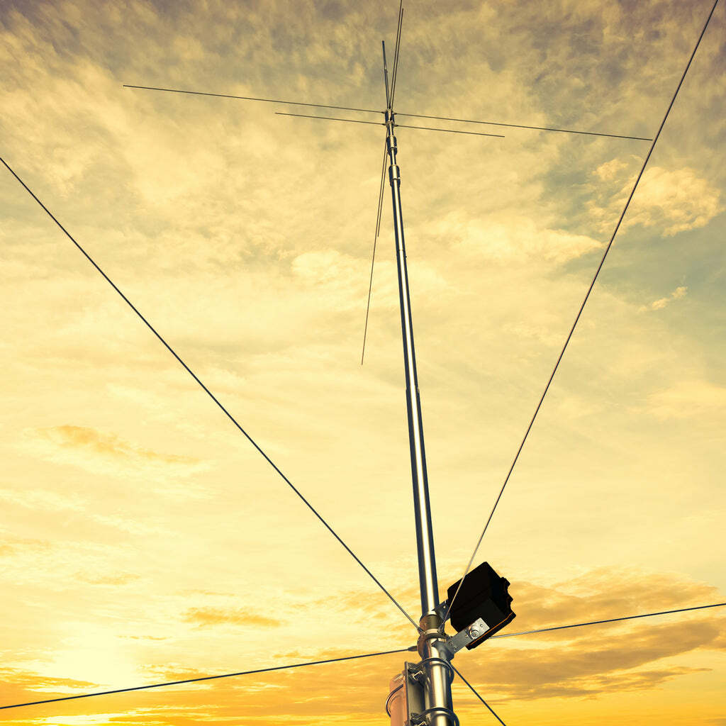 HIREX 1600CH 7段アンテナ Xiegu VG4 7.5M 4-Band Base Station Vertical Antenna | for HF
