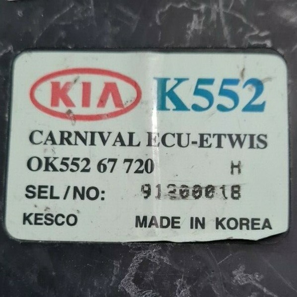 Nゲージ 7点 Kia Carnival ECU-ETWIS Electric Control Unit OK55267720