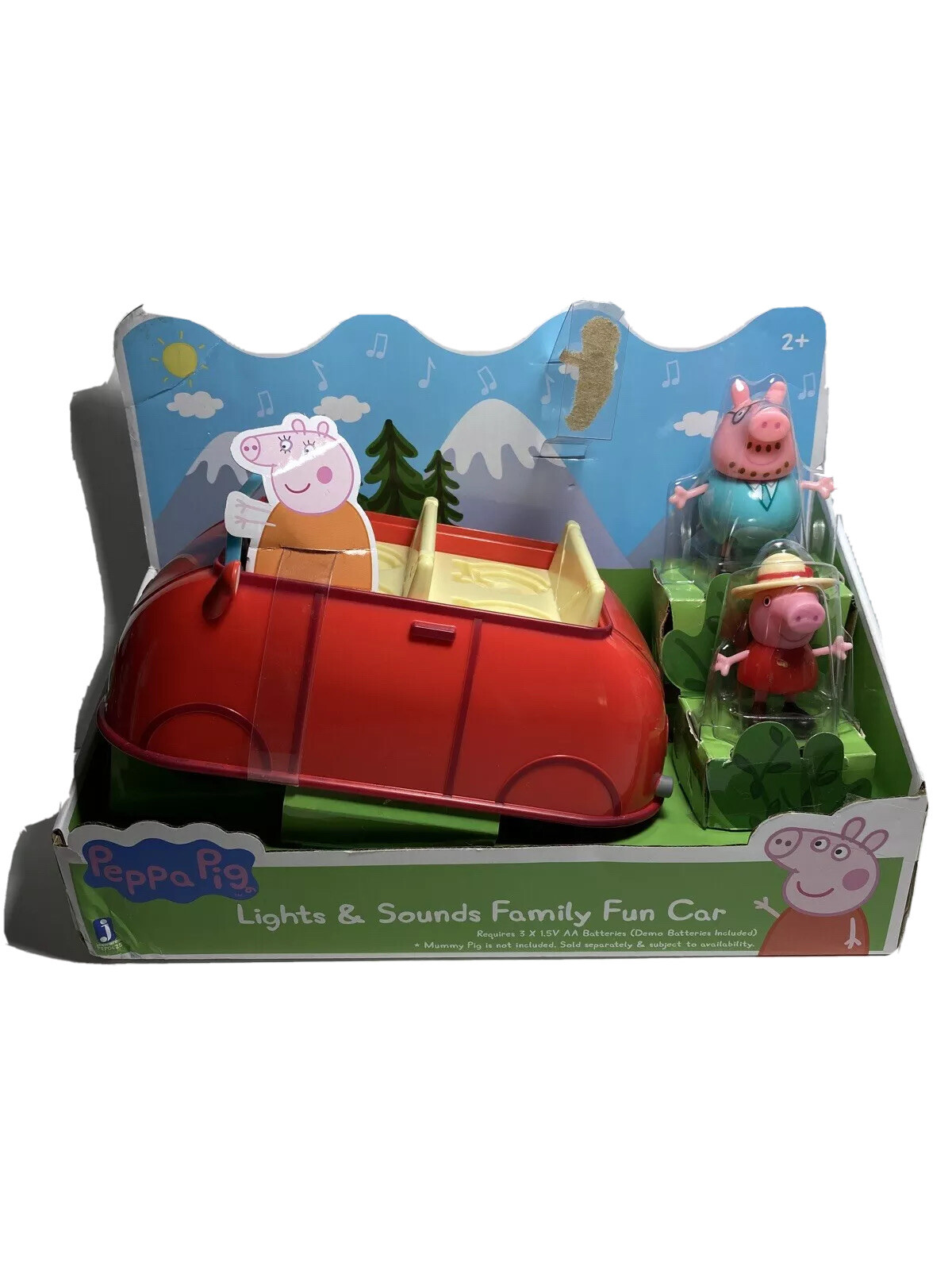 peppa pig lights & sounds family fun car