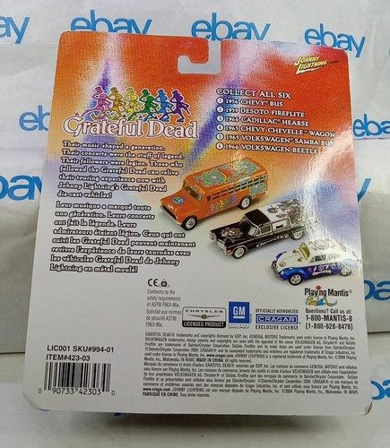 GRATEFUL DEAD 1956 CHEVY BUS ORANGE JOHNNY LIGHTNING 1/64 DIECAST CAR - Picture 7 of 7