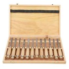 Wood Carving Tools Set Engraving Knife Chisels Woodworking Cutter with Box