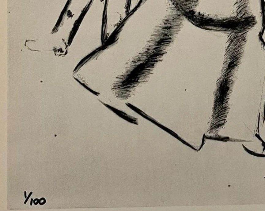 Impresión original firmada a mano por Marc Chagall con certificado de autenticidad y +$3.500 USD de valoración Foto 3 de 4