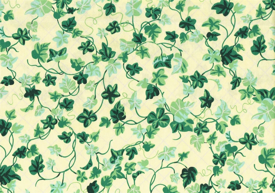 Duralee Fabric Whitehall Ivy Yellow Green Blue Black Cotton Drapery Upholstery - Image 2 of 2