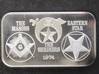 1974 USSC Eastern Star USSC-200 Silver Art Bar P1075