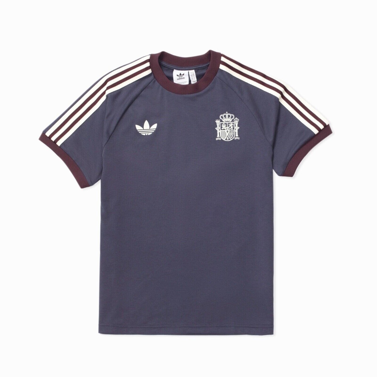 adidas Spain Soccer Retro Team 3-Stripes Blue Originals Slim adidas Spain Soccer Retro Team 3-Stripes Blue Originals Slim