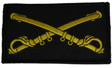 US ARMY CAVALRY CROSSED SABERS BRANCH INSIGNIA 2 TWO PIECE PATCH CAV