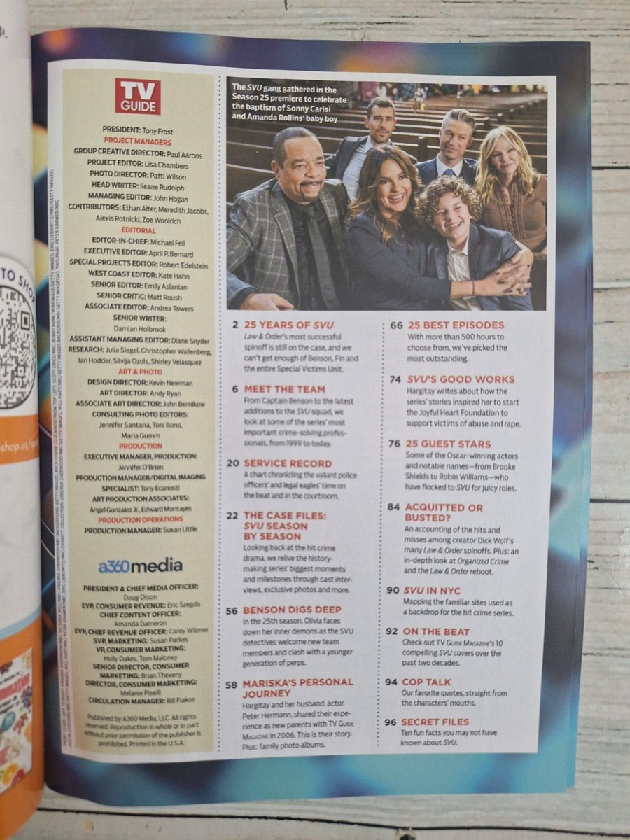 law order special victims unit July 2024 Magazine free shipping