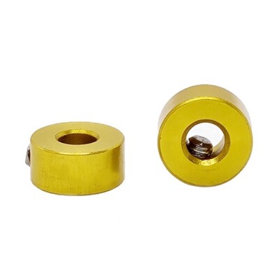 Staffs STAFFS75 Aluminum Axle Stopper Gold 3/32 x2 M2 grub x2 1:32 Slot Car Part