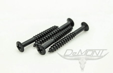 4x Fender-Sized Black Guitar Neck Bolt Screws big , ships from USA