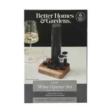 Better Homes & Gardens Battery Operated Wine Opener Set 6 Piece Set Brand New