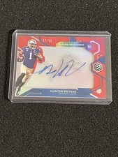 Hunter Bryant 2020 Elements Future Neon Signs Red Rookie Auto #d /50 Lions
