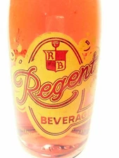 vintage ACL Soda POP Bottle: full red cherry REGENT of PITTSBURGH, PA - 7 oz 