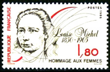 TIMBRE France 1986 n° 2408 ** ( LOUISE MICHEL HOMMAGE AU FEMME )  TBE