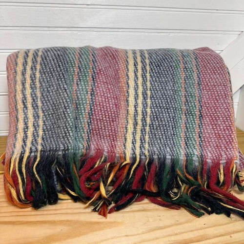 Vintage Fieldcrest throw blanket NWT WESTERN BOHO RETRO Fall Colors