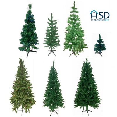 Künstlicher Weihnachtsbaum mit Ständer buschig grün Weihnachtsbaum Glasfaser Kiefer