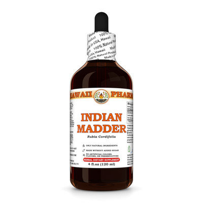 Indian Madder (Rubia Cordifolia) Tincture, Dried Root Liquid Extract