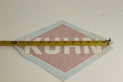 12'' Replacement KUHN Disc Mower Cutter Haybine Farm Equipment Vinyl Decal Emblem