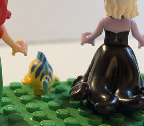 Lego Mini-figure Disney The Little Mermaid; Ursula, Ariel, Flounder- Lot Of 3