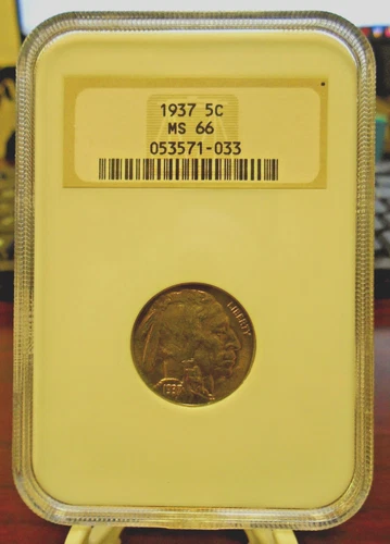1937 United States Buffalo Nickel 5c NGC MS 66