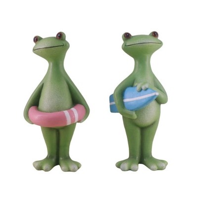 Cute Frogs Statue Holiday Resin Ornament For Living Room Or Office Decoration
