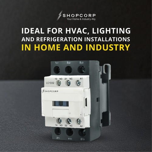 3 Pole Contactor 30A Normally Open IEC 660V, Auxiliary 1NO/1NC - 220/240VAC Coil - Picture 10 of 11