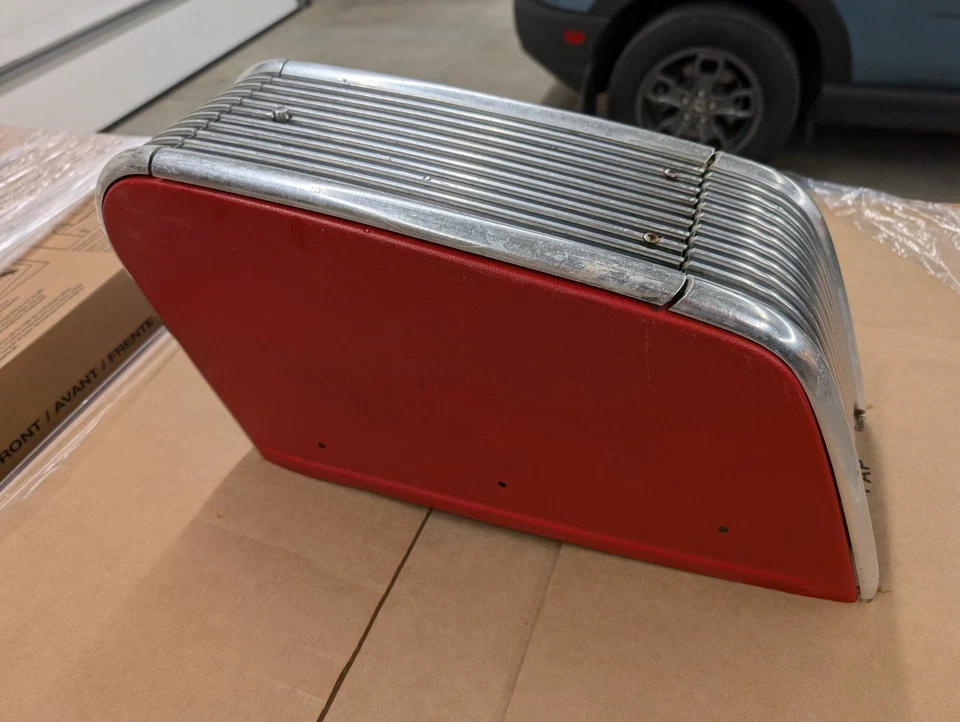 Ford Falcon Mercury Comet 62 63 Fairlane 1961-1963 piso consola central rojo Foto 2 de 4