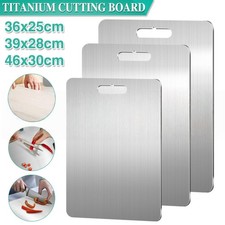 Stainless Steel Cutting Board Double Sided Thickened Chopping Boards for Kitchen