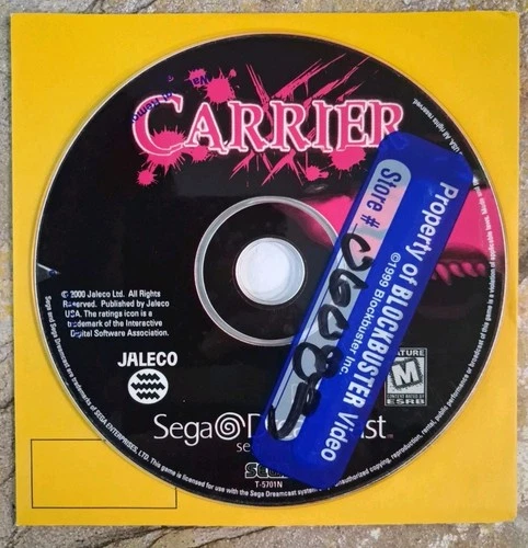 Carrier Disc Only - Sega Dreamcast *SEE DESC*