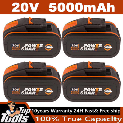 1/2X 8000mAh 20V MAX 7,0Ah Akku Für Worx Ersatzakku WA3553 WA3556 WA3551